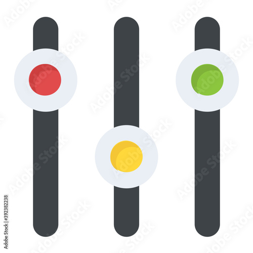 
Get settings done with this equalizer flat icon
