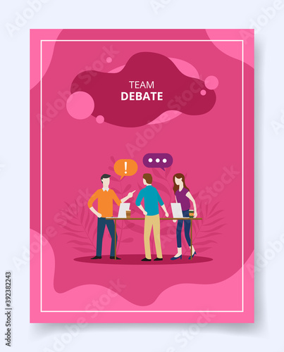 programming man development software apps on computer for template of banners, flyer, books cover, magazines with liquid shape style