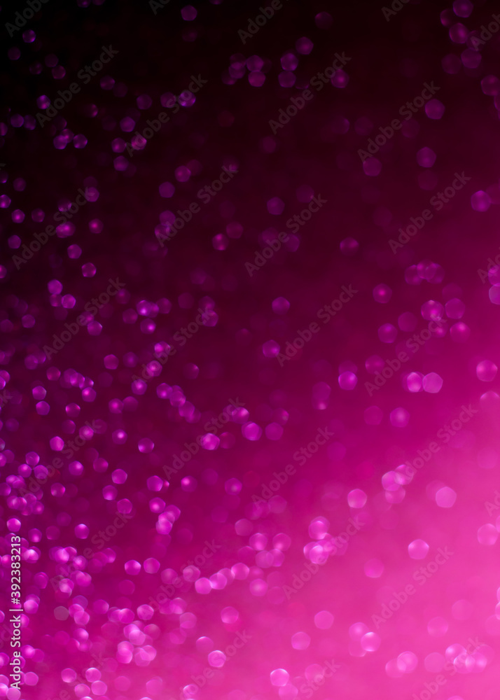  glowing light,Blurred background.Pink spring background,isolated pink bokeh on black background
