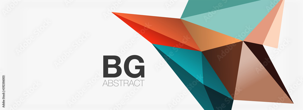 3d mosaic abstract backgrounds, low poly shape geometric design 3d mosaic abstract backgrounds, low poly shape geometric design