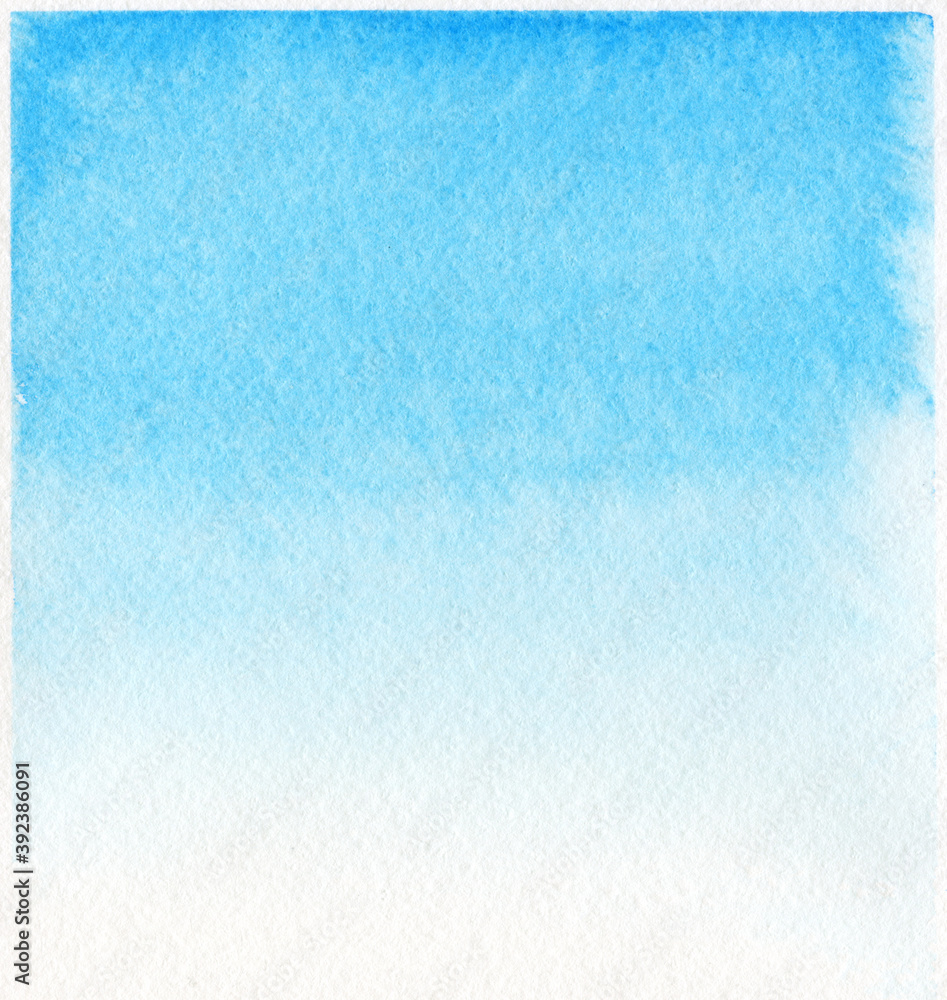 watercolor hand drawn background; blue fading brush strokes