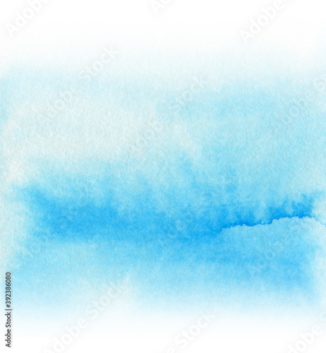 watercolor hand drawn background  blue fading brush strokes © Kbiscuit