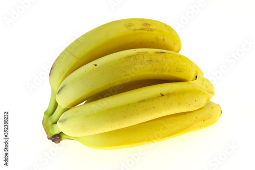 Banana heap isolated on white