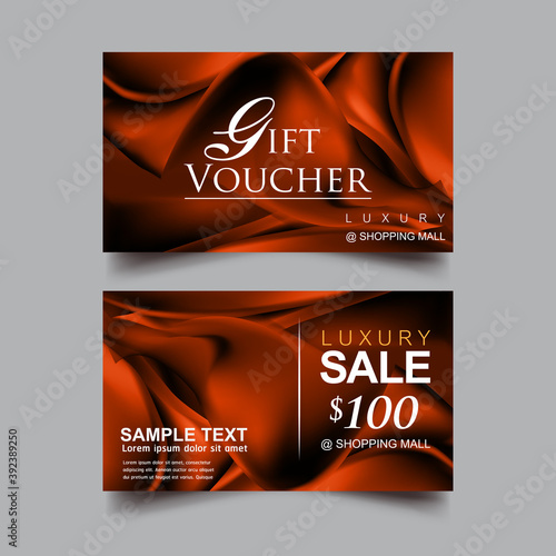 Gift Voucher Luxury Vector concept.