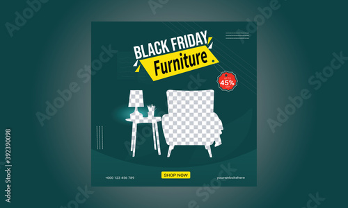 November Shopping Discount Offer for Black Friday. Big Discount Offer poster or banner