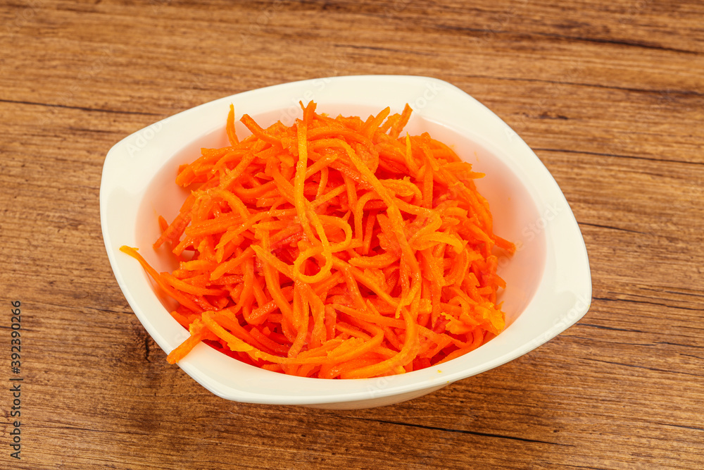 Korean carrot in the bowl Korean carrot in the bowl