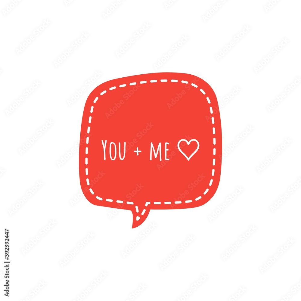 ''You and me'' Love Quote Lettering Illustration ''You and me'' Love Quote Lettering Illustration