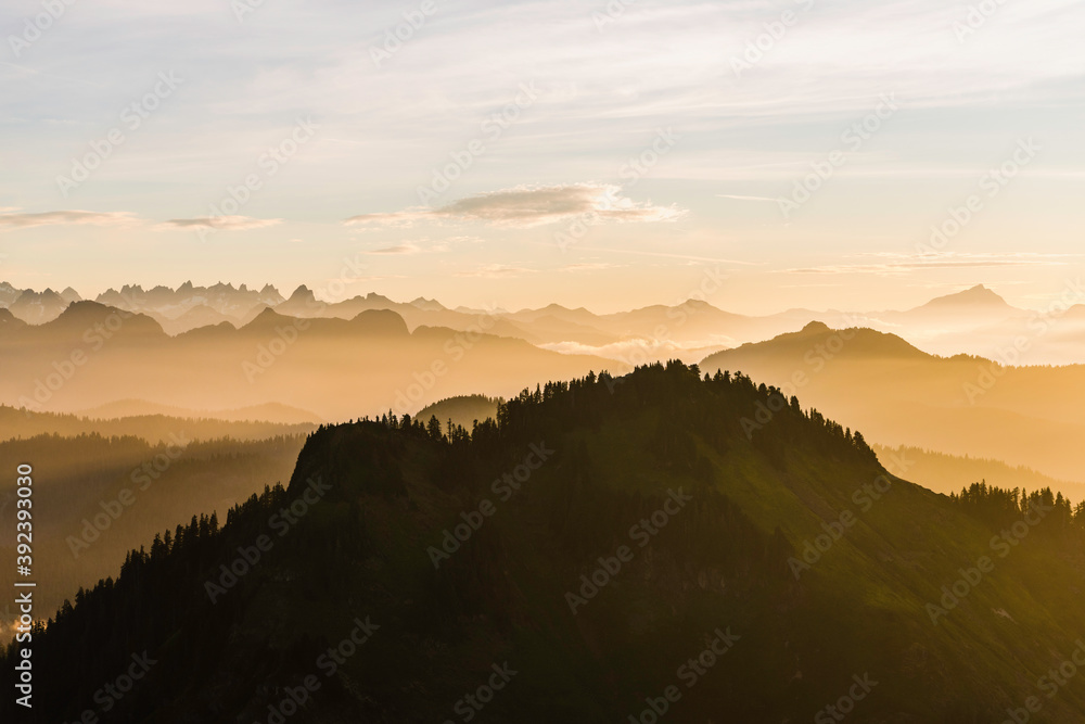 Spectacular Sunrise In The Mountains