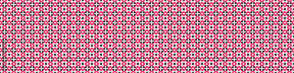 Fototapeta premium Abstract Cross Pattern Dots Logo generative computational art illustration