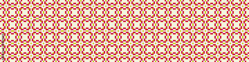 Fototapeta premium Abstract Cross Pattern Dots Logo generative computational art illustration