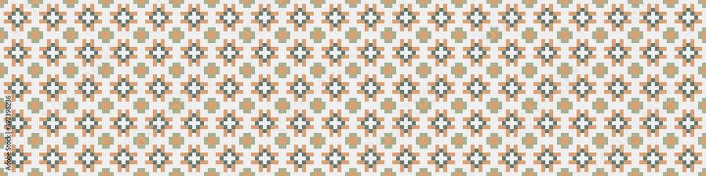 Fototapeta premium Abstract Cross Pattern Dots Logo generative computational art illustration