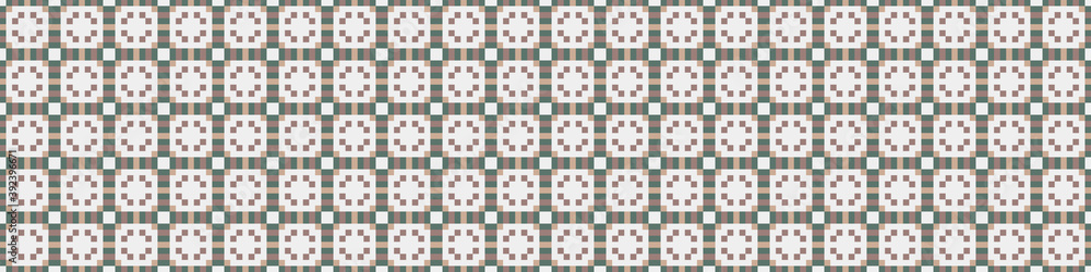 Fototapeta premium Abstract Cross Pattern Dots Logo generative computational art illustration