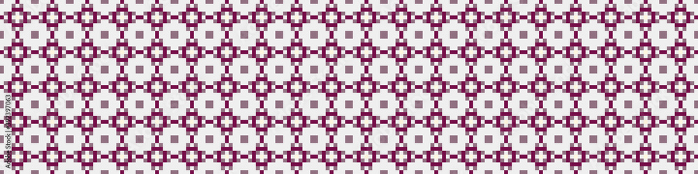 Fototapeta premium Abstract Cross Pattern Dots Logo generative computational art illustration