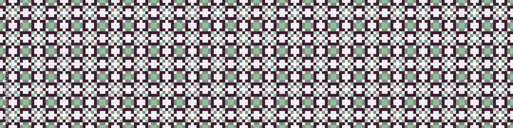 Fototapeta premium Abstract Cross Pattern Dots Logo generative computational art illustration