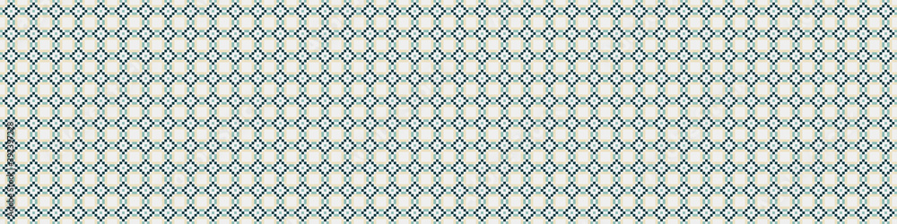 Fototapeta premium Abstract Cross Pattern Dots Logo generative computational art illustration