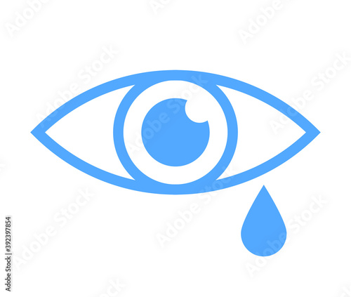 Принти на полотні Tear cry eye icon in outline style