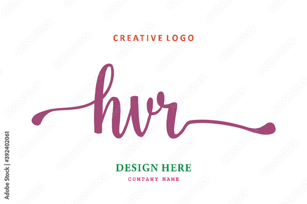 HVR lettering logo is simple, easy to understand and authoritative HVR lettering logo is simple, easy to understand and authoritative