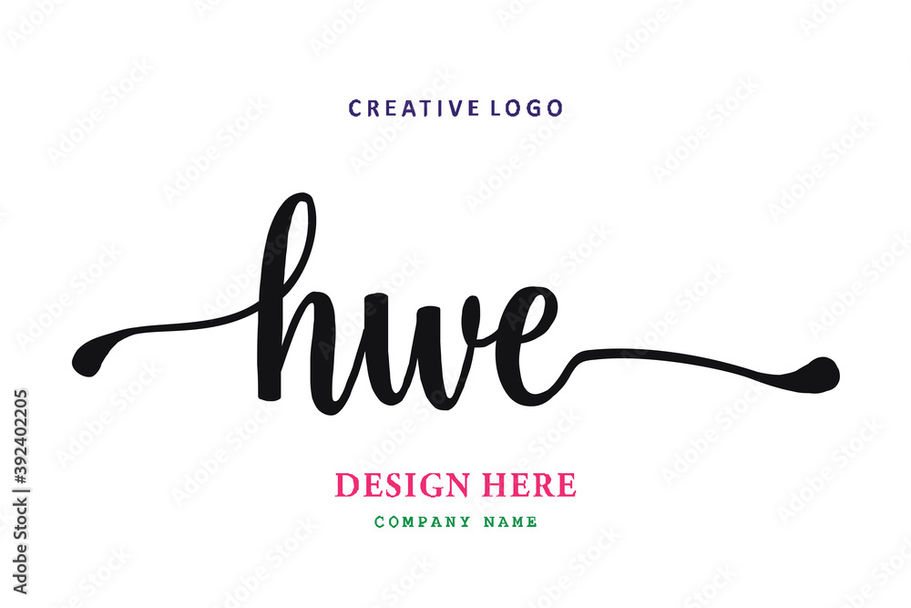 HWE lettering logo is simple, easy to understand and authoritative HWE lettering logo is simple, easy to understand and authoritative
