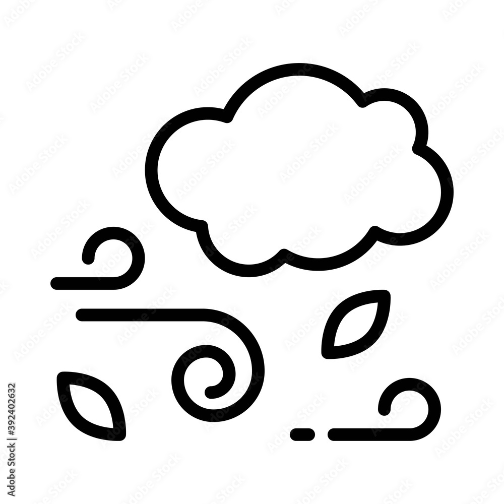 Wind blowing icon, Thanksgiving related vector Wind blowing icon, Thanksgiving related vector