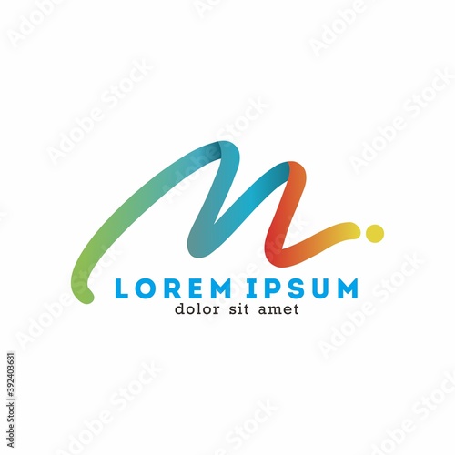 Illustration vector graphic of  m letter logo
