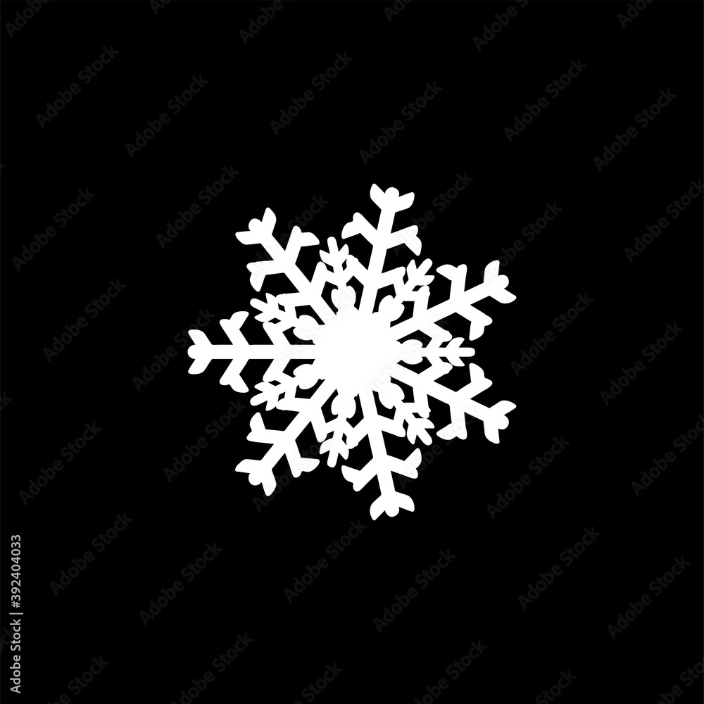 Snowflake icon isolated on black background. Snow symbol modern, simple, vector, icon for website design, mobile app, ui. Vector Illustration Snowflake icon isolated on black background. Snow symbol modern, simple, vector, icon for website design, mobile app, ui. Vector Illustration
