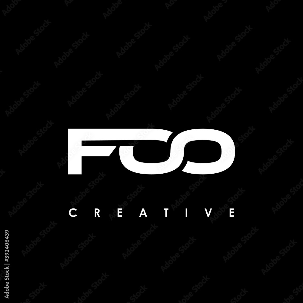 FOO Letter Initial Logo Design Template Vector Illustration FOO Letter Initial Logo Design Template Vector Illustration