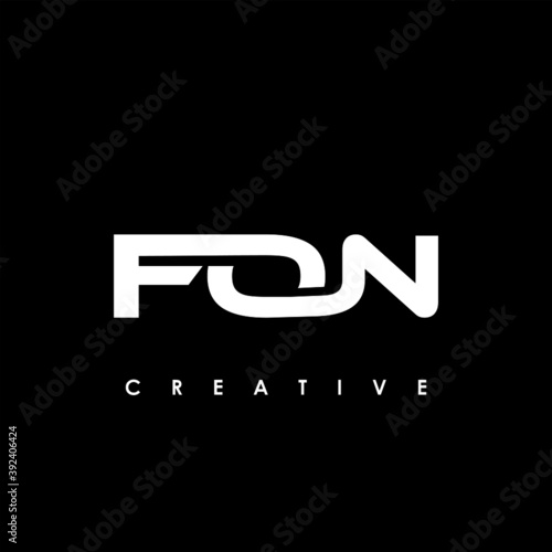 FON Letter Initial Logo Design Template Vector Illustration