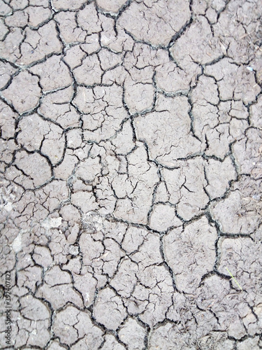 Earth with dry cracked earth texture background