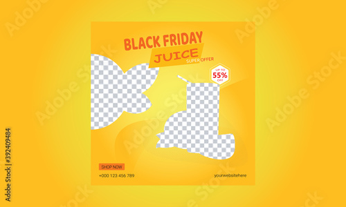 Poster Design for Black Friday. Social media sale banners.