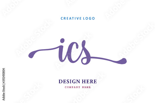 ICS lettering logo is simple, easy to understand and authoritative