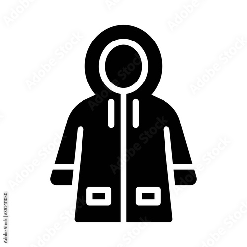 Raincoat icon, Thanksgiving related vector