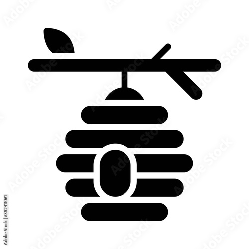 Beehive icon, Thanksgiving related vector