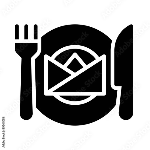 Cutlery icon, Thanksgiving related vector