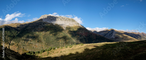 Fototapeta Naklejka Na Ścianę i Meble -  Pico de la Ralla, 2146 mts, -Mallo de las Foyas-, Valley of Hecho, western valleys, Pyrenean mountain range, province of Huesca, Aragon, Spain, europe