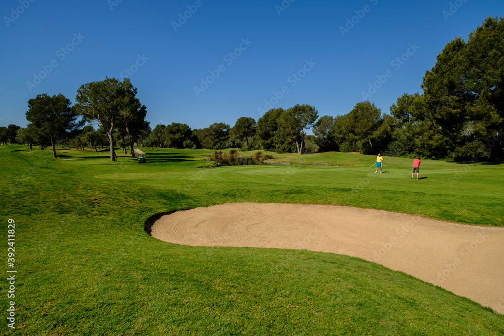 Golf Son Antem, (Marriot), Municipality of Llucmajor, Mallorca, balearic islands, spain, europe Golf Son Antem, (Marriot), Municipality of Llucmajor, Mallorca, balearic islands, spain, europe