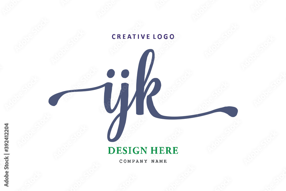 IJK lettering logo is simple, easy to understand and authoritative IJK lettering logo is simple, easy to understand and authoritative