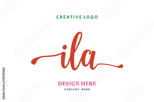 ILA lettering logo is simple, easy to understand and authoritative