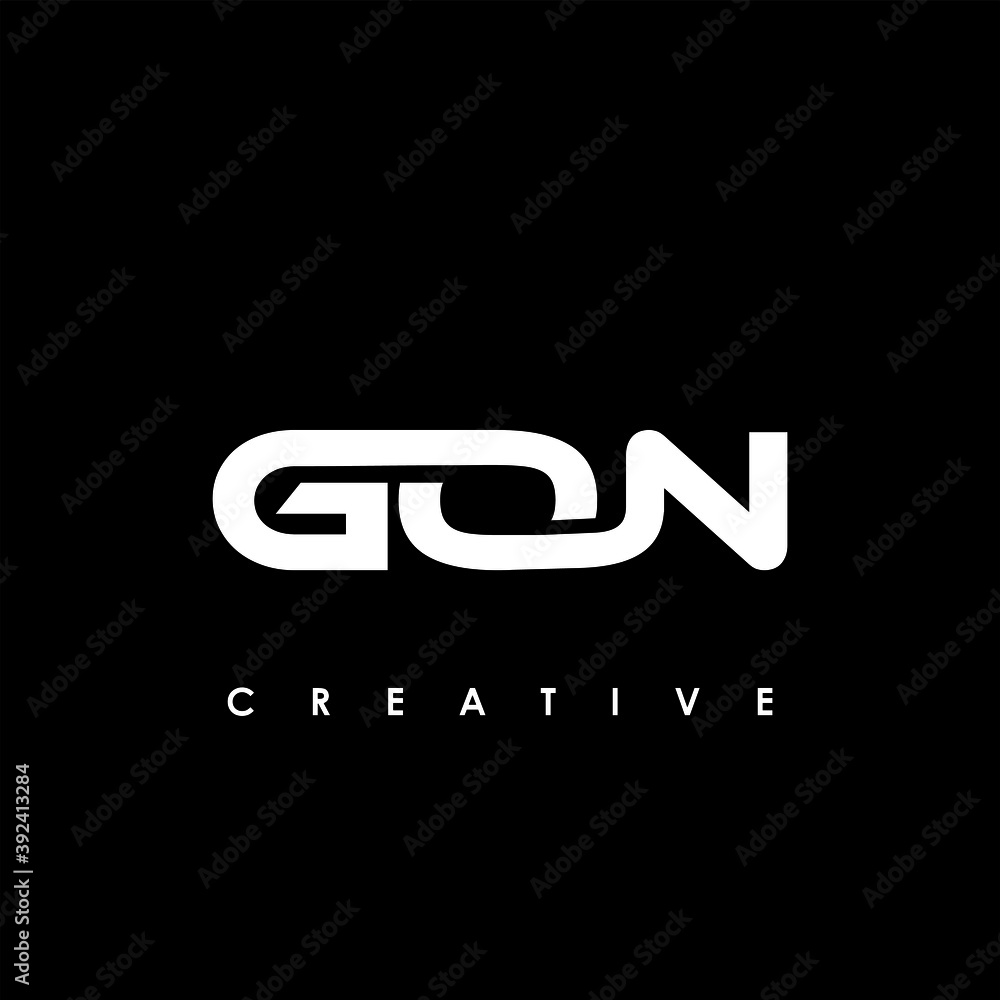 GON Letter Initial Logo Design Template Vector Illustration GON Letter Initial Logo Design Template Vector Illustration