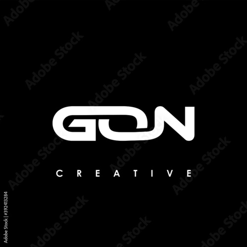 GON Letter Initial Logo Design Template Vector Illustration