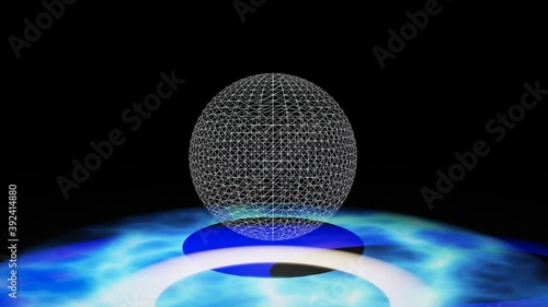 It is a video of the rotating earth.