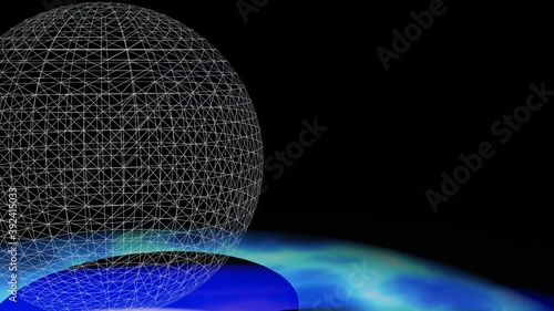 It is a video of the rotating earth.