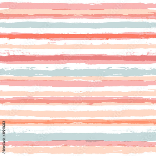 Pink striped pattern, watercolor girly stripe seamless background, pastel color brush strokes. vector grunge stripes, spring abstract paintbrush line backdrop