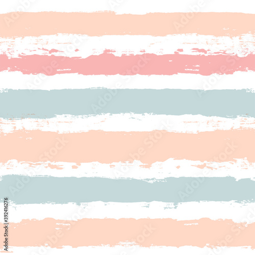 Pink striped pattern, watercolor girly stripe seamless background, pastel color brush strokes. vector grunge stripes, spring abstract paintbrush line backdrop