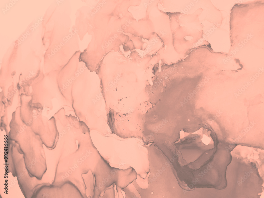 Fototapeta premium Multilayer Illustration. Sketch Mocha Wallpaper.