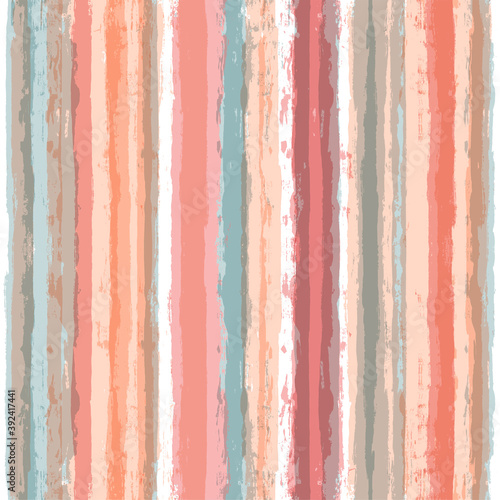 Pink striped pattern, watercolor girly stripe seamless background, pastel color brush strokes. vector grunge stripes, spring abstract paintbrush line backdrop