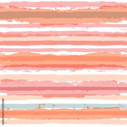 Pink striped pattern, watercolor girly stripe seamless background, pastel color brush strokes. vector grunge stripes, spring abstract paintbrush line backdrop