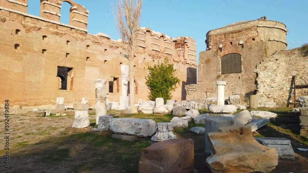 Red Basilica. 7 churches of revelation. The "Red Basilica", also called