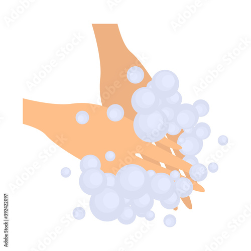 Girls body hygiene color icon