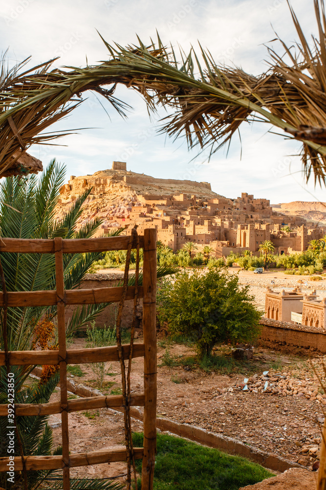 Obraz premium Ait Benhaddou, Dades kloof, Gorges du Dades, Hoge Atlas 