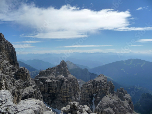 Bocchette mountain tour, Brenta, Dolomites, Italy